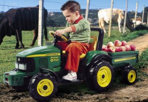 childrens ride on tractor john deere toy